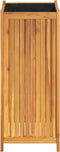 vidaXL - Plantenbak - met - voering - 42x42x100 - cm - massief - acaciahout