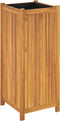 vidaXL - Plantenbak - met - voering - 42x42x100 - cm - massief - acaciahout