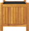 vidaXL - Plantenbak - met - voering - 42x42x40 - cm - massief - acaciahout