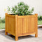 vidaXL - Plantenbak - met - voering - 42x42x40 - cm - massief - acaciahout