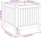 vidaXL - Plantenbak - met - voering - 42x42x40 - cm - massief - acaciahout