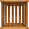 vidaXL - Plantenbak - met - voering - 42x42x40 - cm - massief - acaciahout