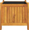 vidaXL - Plantenbak - met - voering - 42x42x40 - cm - massief - acaciahout
