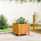 vidaXL - Plantenbak - met - voering - 42x42x40 - cm - massief - acaciahout