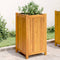 vidaXL - Plantenbak - met - voering - 42x42x75 - cm - massief - acaciahout