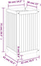 vidaXL - Plantenbak - met - voering - 42x42x75 - cm - massief - acaciahout