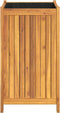 vidaXL - Plantenbak - met - voering - 42x42x75 - cm - massief - acaciahout