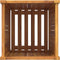 vidaXL - Plantenbak - met - voering - 42x42x75 - cm - massief - acaciahout