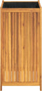 vidaXL - Plantenbak - met - voering - 50x50x100 - cm - massief - acaciahout