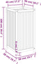 vidaXL - Plantenbak - met - voering - 50x50x100 - cm - massief - acaciahout