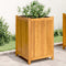 vidaXL - Plantenbak - met - voering - 50x50x75 - cm - massief - acaciahout
