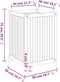 vidaXL - Plantenbak - met - voering - 50x50x75 - cm - massief - acaciahout