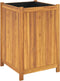 vidaXL - Plantenbak - met - voering - 50x50x75 - cm - massief - acaciahout