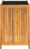 vidaXL - Plantenbak - met - voering - 50x50x75 - cm - massief - acaciahout