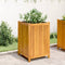 vidaXL - Plantenbak - met - voering - 50x50x75 - cm - massief - acaciahout