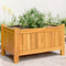vidaXL - Plantenbak - met - voering - 54x31x30 - cm - massief - acaciahout