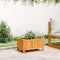 vidaXL - Plantenbak - met - voering - 54x31x30 - cm - massief - acaciahout