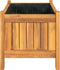 vidaXL - Plantenbak - met - voering - 54x31x30 - cm - massief - acaciahout