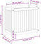 vidaXL - Plantenbak - met - voering - 54x31x50 - cm - massief - acaciahout