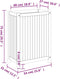 vidaXL - Plantenbak - met - voering - 54x31x75 - cm - massief - acaciahout