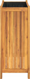 vidaXL - Plantenbak - met - voering - 54x31x75 - cm - massief - acaciahout