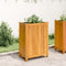 vidaXL - Plantenbak - met - voering - 54x31x75 - cm - massief - acaciahout