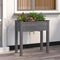 vidaXL - Plantenbak - met - voering - 71x37x76 - cm - massief - vurenhout - grijs