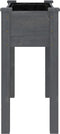 vidaXL - Plantenbak - met - voering - 71x37x76 - cm - massief - vurenhout - grijs
