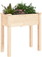 vidaXL - Plantenbak - met - voering - 71x37x76 - cm - massief - vurenhout