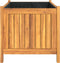 vidaXL - Plantenbak - met - voering - 80x42x40 - cm - massief - acaciahout
