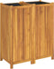 vidaXL - Plantenbak - met - voering - 84x42x100 - cm - massief - acaciahout