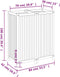 vidaXL - Plantenbak - met - voering - 84x42x100 - cm - massief - acaciahout