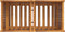 vidaXL - Plantenbak - met - voering - 84x42x100 - cm - massief - acaciahout