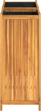 vidaXL - Plantenbak - met - voering - 84x42x100 - cm - massief - acaciahout