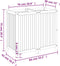 vidaXL - Plantenbak - met - voering - 84x42x75 - cm - massief - acaciahout