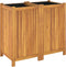 vidaXL - Plantenbak - met - voering - 84x42x75 - cm - massief - acaciahout