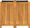 vidaXL - Plantenbak - met - voering - 84x42x75 - cm - massief - acaciahout