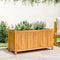 vidaXL - Plantenbak - met - voering - 99,5x38x50 - cm - massief - acaciahout
