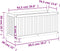 vidaXL - Plantenbak - met - voering - 99,5x38x50 - cm - massief - acaciahout