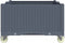 vidaXL - Plantenbak - met - wielen - 100x80x54 - cm - polypropeen - grijs