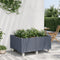 vidaXL - Plantenbak - met - wielen - 100x80x54 - cm - polypropeen - grijs