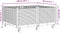 vidaXL - Plantenbak - met - wielen - 100x80x54 - cm - polypropeen - grijs