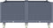 vidaXL - Plantenbak - met - wielen - 100x80x54 - cm - polypropeen - grijs