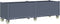 vidaXL - Plantenbak - met - wielen - 160x50x54 - cm - polypropeen - grijs