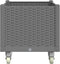 vidaXL - Plantenbak - met - wielen - 80x50x54 - cm - polypropeen - lichtgrijs