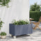 vidaXL - Plantenbak - met - wielen - 80x50x54 - cm - polypropeen - grijs