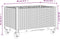 vidaXL - Plantenbak - met - wielen - 80x50x54 - cm - polypropeen - grijs