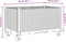 vidaXL - Plantenbak - met - wielen - 80x50x54 - cm - polypropeen - lichtgrijs