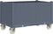 vidaXL - Plantenbak - met - wielen - 80x50x54 - cm - polypropeen - grijs