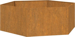 vidaXL - Plantenbak - roestig - 138x120x45 - cm - cortenstaal
